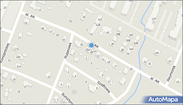 Radzymin, Aleja Armii Krajowej, 35, mapa Radzymin