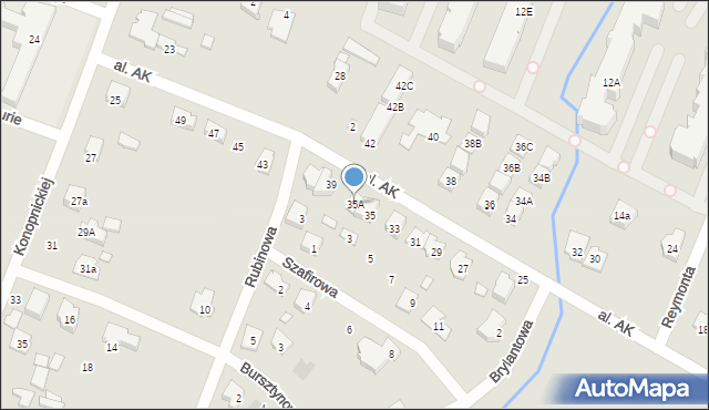Radzymin, Aleja Armii Krajowej, 35A, mapa Radzymin