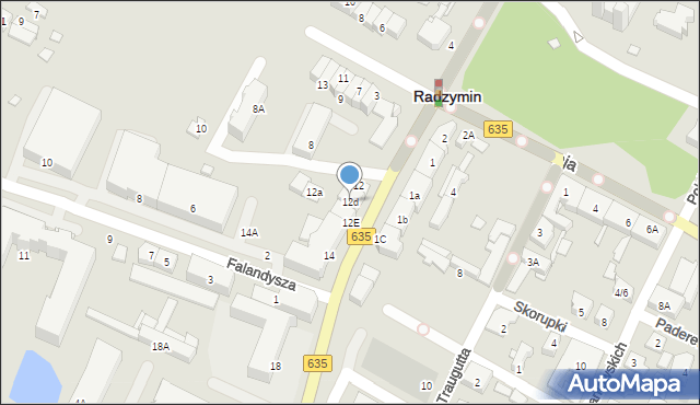 Radzymin, Aleja Jana Pawła II, 12d, mapa Radzymin