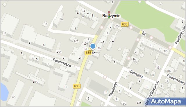 Radzymin, Aleja Jana Pawła II, 1C, mapa Radzymin