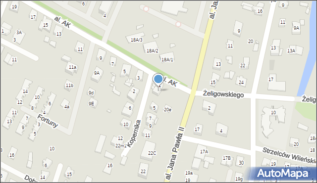 Radzymin, Aleja Jana Pawła II, 20d, mapa Radzymin