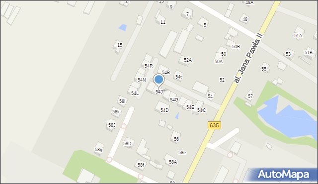 Radzymin, Aleja Jana Pawła II, 54J, mapa Radzymin