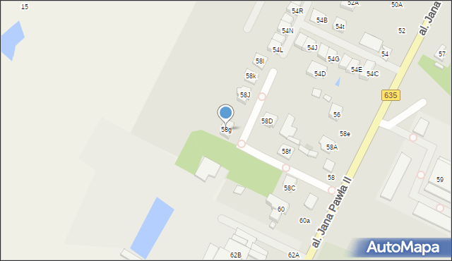 Radzymin, Aleja Jana Pawła II, 58g, mapa Radzymin
