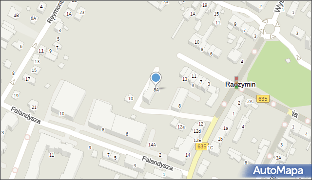 Radzymin, Aleja Jana Pawła II, 8A, mapa Radzymin