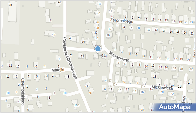 Radzyń Podlaski, Aleja Tysiąclecia, 21b, mapa Radzyń Podlaski