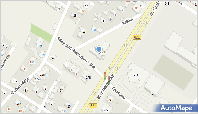 Raszyn, Aleja Krakowska, 29A, mapa Raszyn