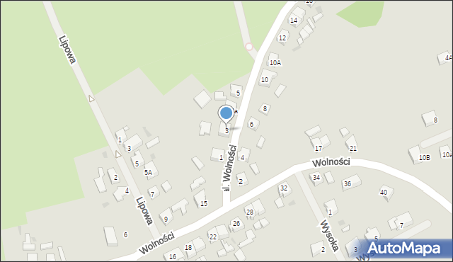 Recz, Aleja Wolności, 3, mapa Recz