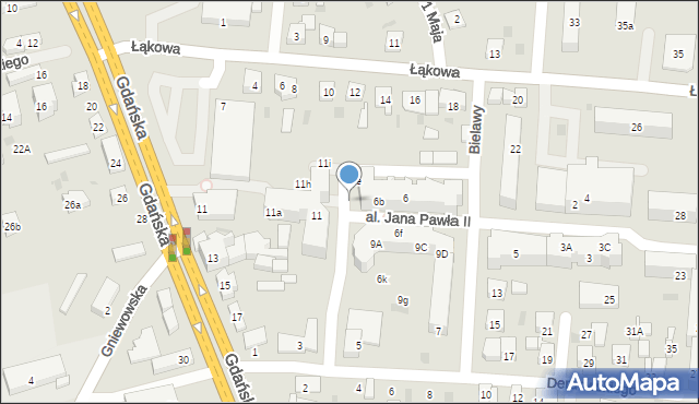 Reda, Aleja Jana Pawła II, 11f, mapa Reda