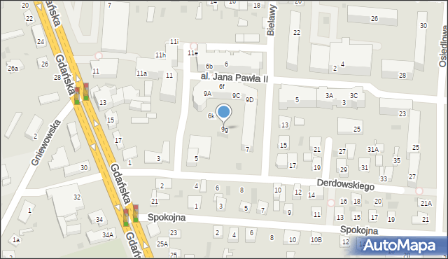 Reda, Aleja Jana Pawła II, 9g, mapa Reda