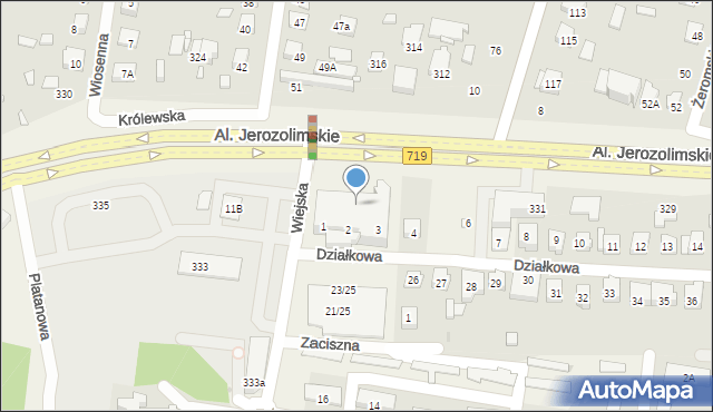 Reguły, Aleje Jerozolimskie, 331a, mapa Reguły