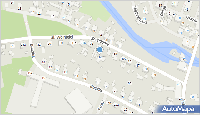 Resko, Aleja Wolności, 34, mapa Resko