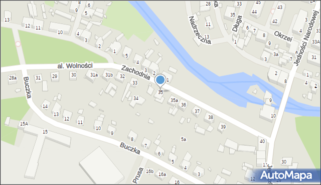 Resko, Aleja Wolności, 35, mapa Resko