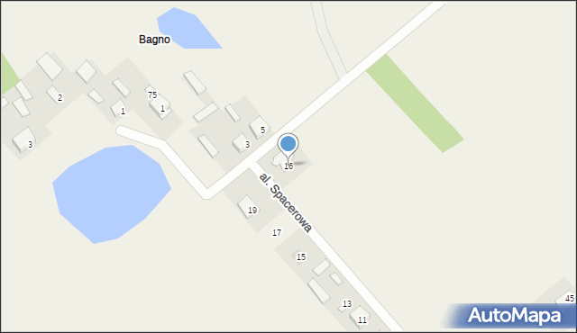Roszczep, Aleja Spacerowa, 16, mapa Roszczep