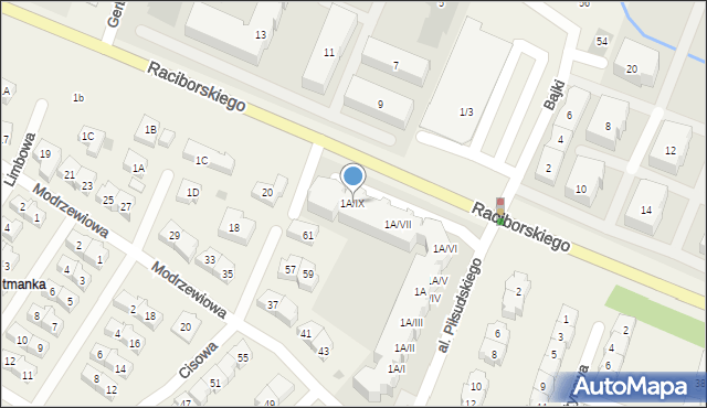 Rotmanka, Aleja Piłsudskiego Józefa, marsz., 1A/IX, mapa Rotmanka