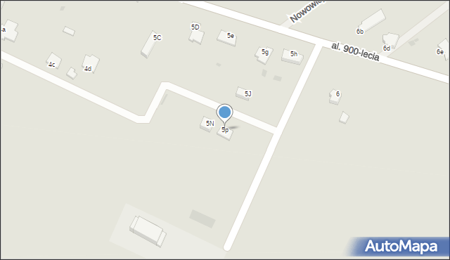 Rozprza, Aleja 900-lecia, 5p, mapa Rozprza