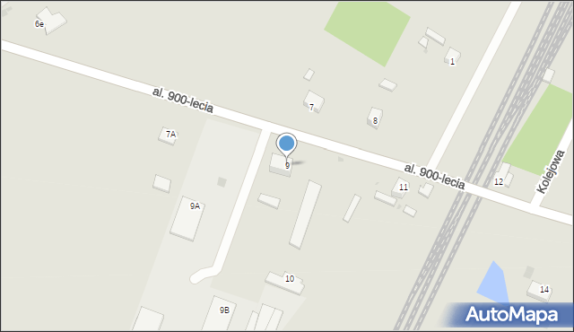 Rozprza, Aleja 900-lecia, 9, mapa Rozprza