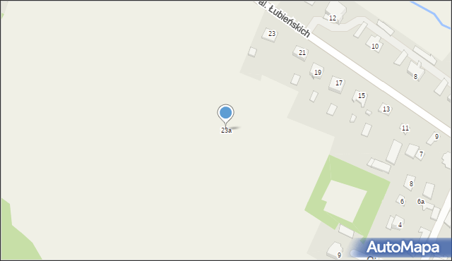 Ruchna, Aleja Łubieńskich, 23a, mapa Ruchna
