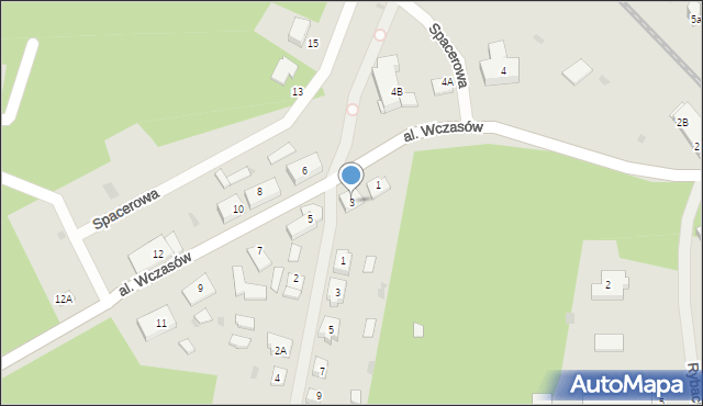 Ruciane-Nida, Aleja Wczasów, 3, mapa Ruciane-Nida