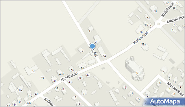 Rzekuń, Aleja Armii Krajowej, 1, mapa Rzekuń