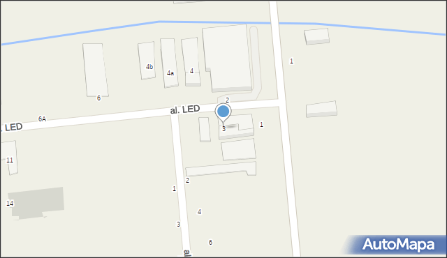 Rzeplin, Aleja LED, 3, mapa Rzeplin