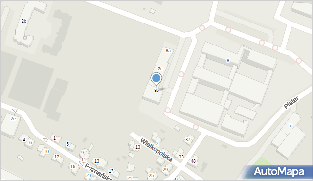 Rzeszów, Aleja Powstańców Warszawy, 8b, mapa Rzeszów