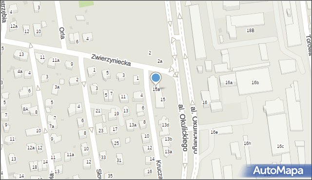 Rzeszów, Aleja Okulickiego Leopolda, gen., 15a, mapa Rzeszów