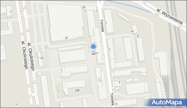 Rzeszów, Aleja Okulickiego-Niedźwiadka Leopolda, gen., 18d, mapa Rzeszów