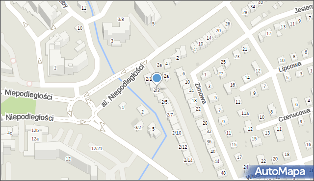 Rzeszów, Aleja Niepodległości, 2/3, mapa Rzeszów