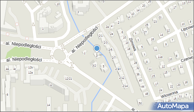 Rzeszów, Aleja Niepodległości, 2, mapa Rzeszów