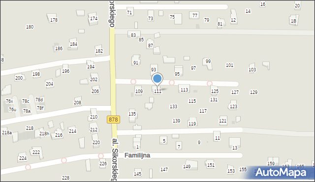 Rzeszów, Aleja Sikorskiego Władysława, gen., 111, mapa Rzeszów