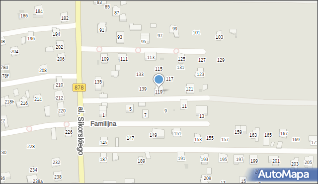Rzeszów, Aleja Sikorskiego Władysława, gen., 119, mapa Rzeszów
