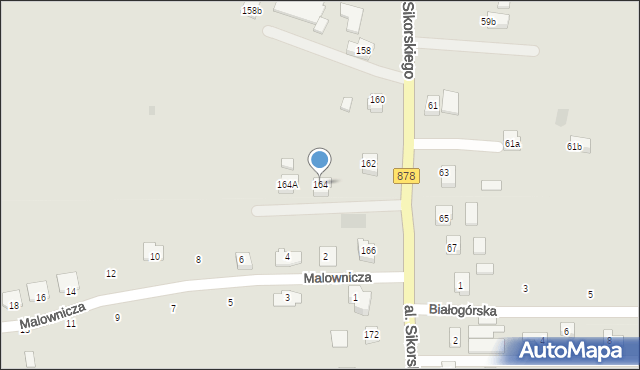 Rzeszów, Aleja Sikorskiego Władysława, gen., 164, mapa Rzeszów