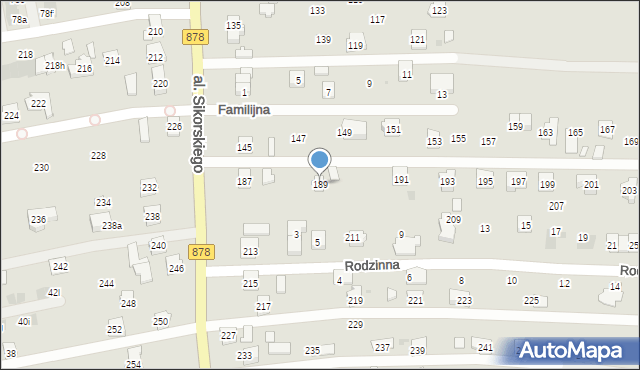 Rzeszów, Aleja Sikorskiego Władysława, gen., 189, mapa Rzeszów
