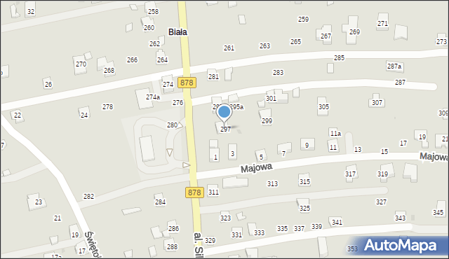 Rzeszów, Aleja Sikorskiego Władysława, gen., 297, mapa Rzeszów