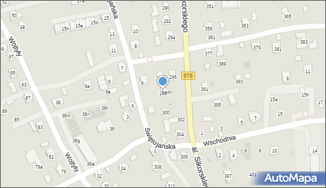 Rzeszów, Aleja Sikorskiego Władysława, gen., 298, mapa Rzeszów