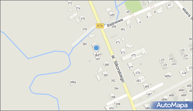 Rzeszów, Aleja Sikorskiego Władysława, gen., 384, mapa Rzeszów