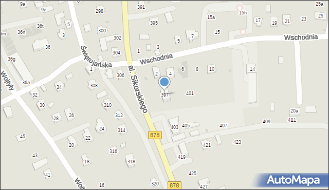 Rzeszów, Aleja Sikorskiego Władysława, gen., 397, mapa Rzeszów