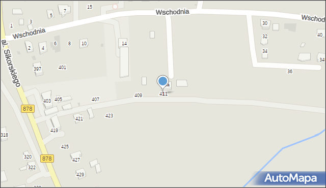 Rzeszów, Aleja Sikorskiego Władysława, gen., 411, mapa Rzeszów