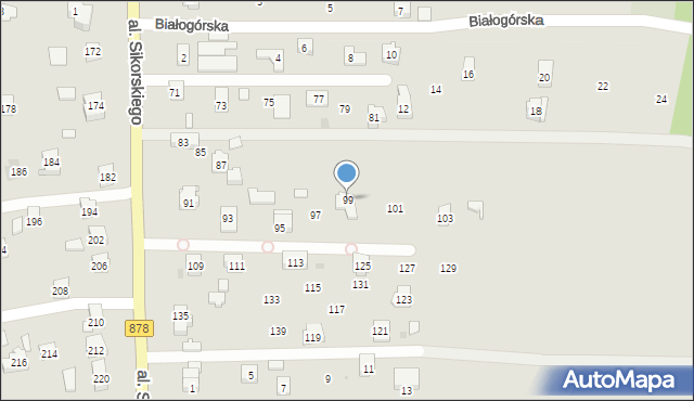 Rzeszów, Aleja Sikorskiego Władysława, gen., 99, mapa Rzeszów