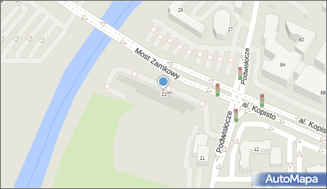 Rzeszów, Aleja Kopisto Wacława, mjr., 11, mapa Rzeszów