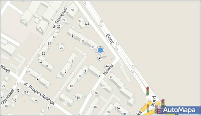 Sanok, Aleja Wojska Polskiego, 42, mapa Sanok