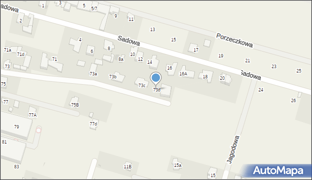 Sękocin Nowy, Aleja Krakowska, 73d, mapa Sękocin Nowy