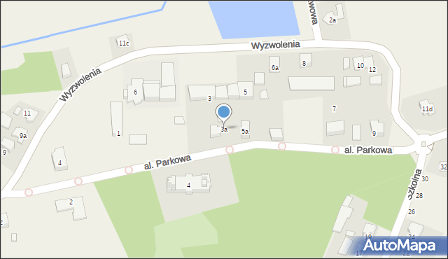 Sieraków Śląski, Aleja Parkowa, 3a, mapa Sieraków Śląski