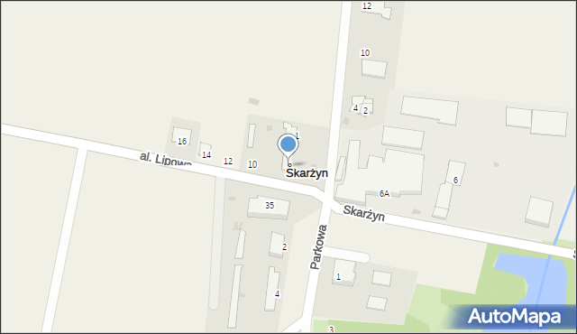 Skarżyn, Aleja Lipowa, 8, mapa Skarżyn