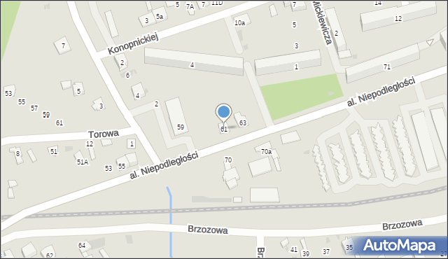 Skarżysko-Kamienna, Aleja Niepodległości, 61, mapa Skarżysko-Kamienna