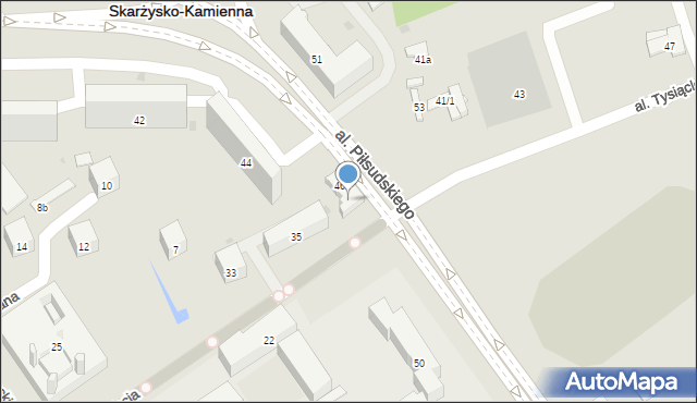 Skarżysko-Kamienna, Aleja Tysiąclecia, 37, mapa Skarżysko-Kamienna
