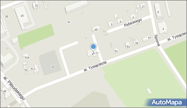 Skarżysko-Kamienna, Aleja Tysiąclecia, 47, mapa Skarżysko-Kamienna