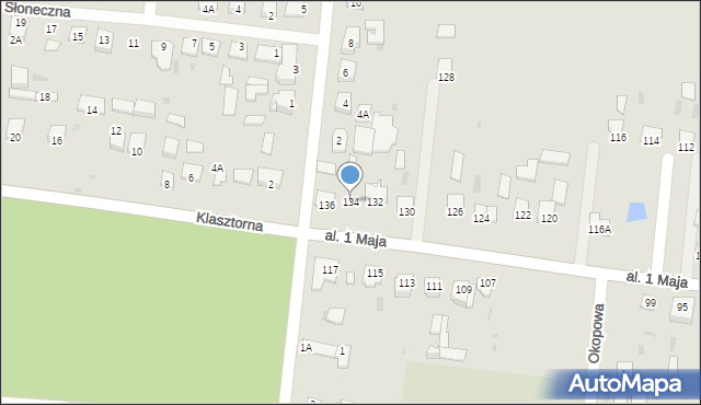 Skępe, Aleja 1 Maja, 134, mapa Skępe