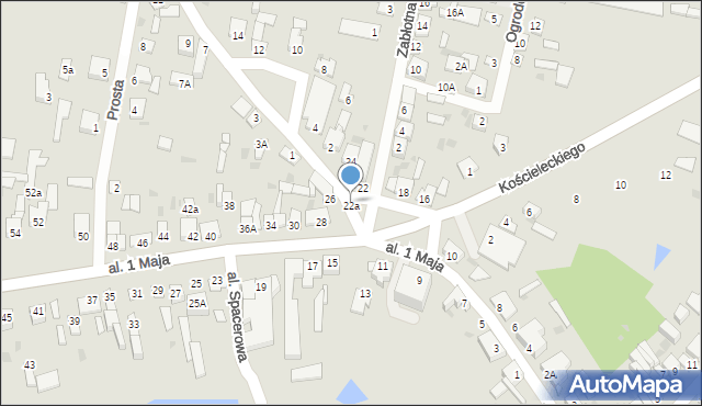Skępe, Aleja 1 Maja, 22a, mapa Skępe