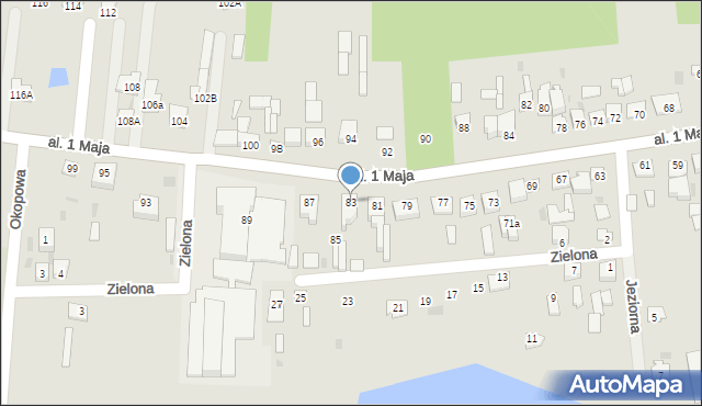 Skępe, Aleja 1 Maja, 83, mapa Skępe